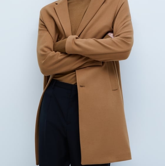 SOLD on Vinted 🆕️ NWT Zara Camel 4 Way Stretch Relaxed Fit Coat - Picture 3 of 16